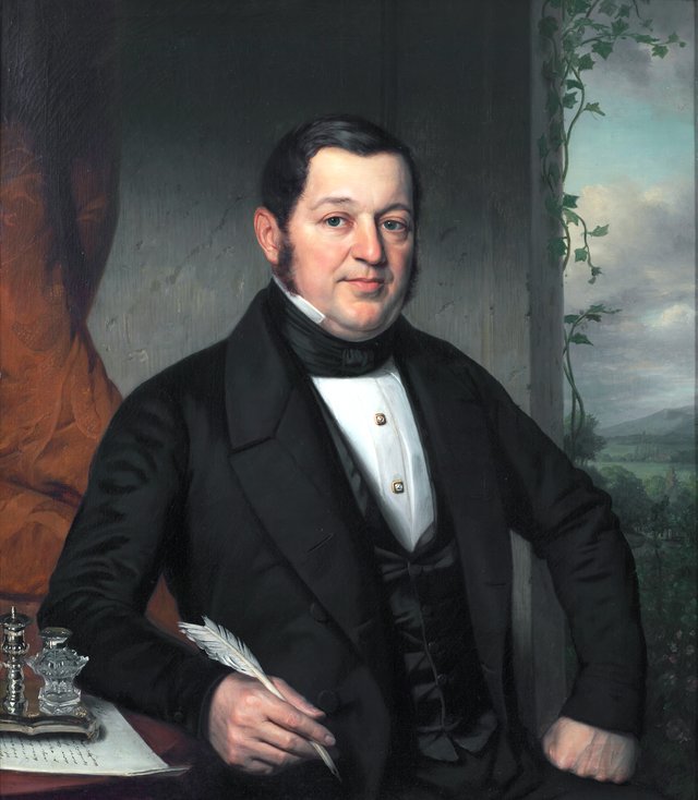 Portrait of Adrianus Anthony Vinju by Jan Adam Kruseman