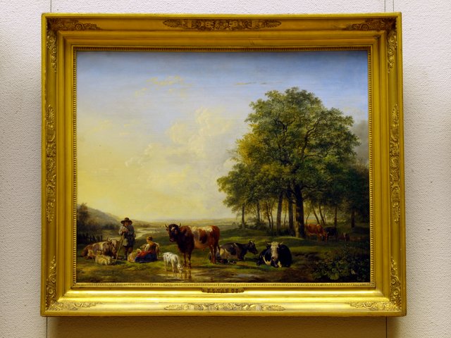 Landschap met vee by Pieter Gerardus van Os