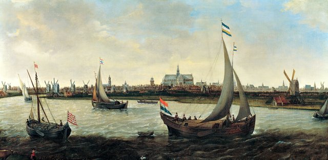 View of Haarlem from the Buiten Spaarne by Hendrick Cornelisz Vroom