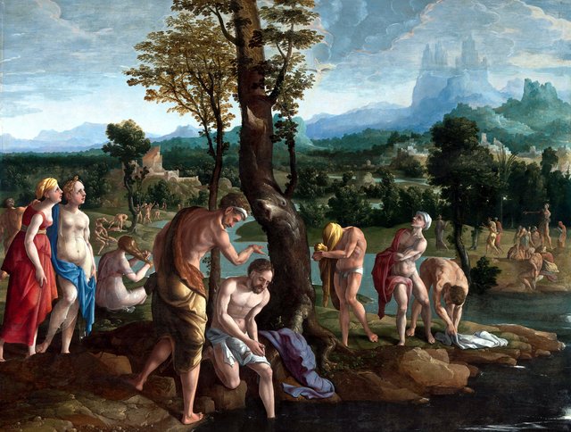 The Baptism of Christ in the Jordan by Jan van Scorel