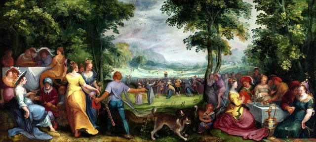 The Dance around the Golden Calf by Karel van Mander the Elder