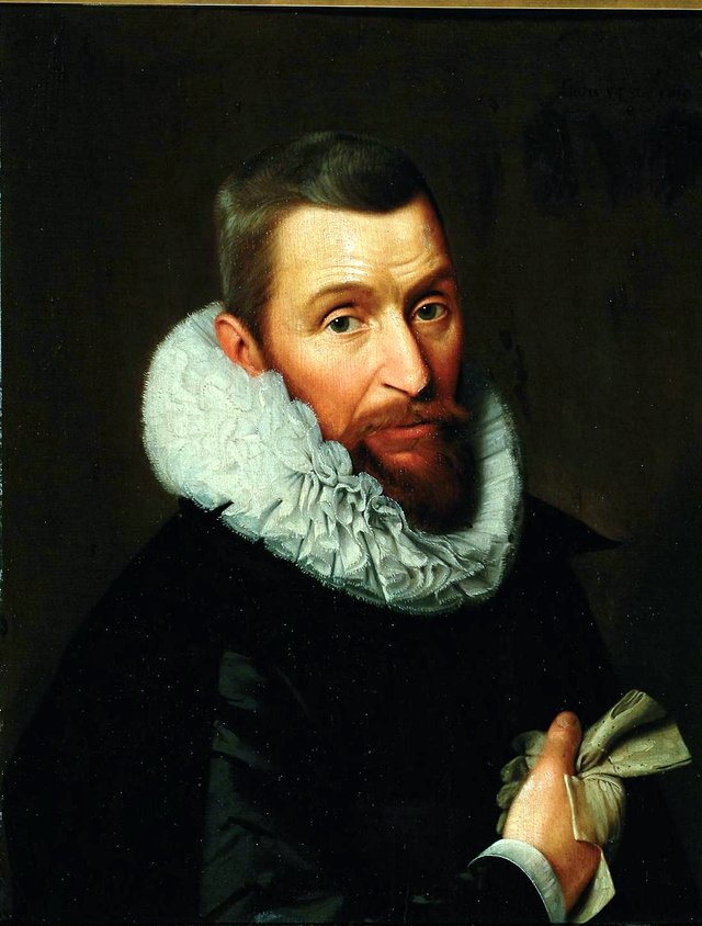 Portrait of Floris (van Overrijn) Schoterbosch by Cornelis Engelsz.