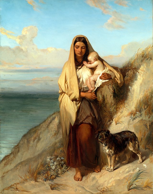 Verlaten (l'abandon) by Louis Gallait