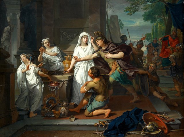Orestes en Pylades in Tauris by Nicolaas Verkolje