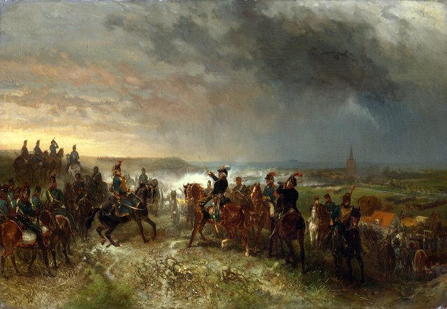 Slag bij Castricum by Charles Rochussen