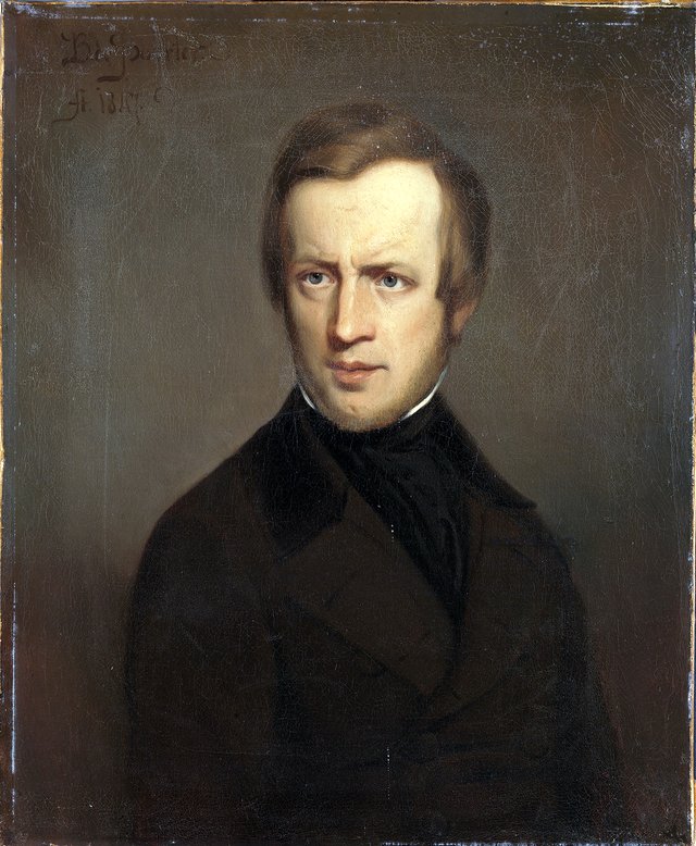 Portrait of Johannes Warnardus Bilders (1811-1890) by Bastiaan de Poorter