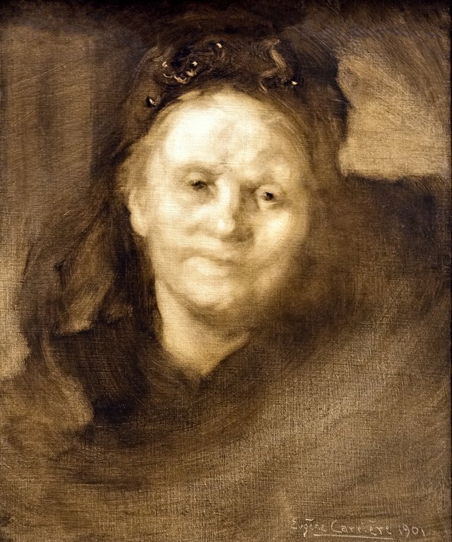 Portrait de Madame Auguste Bonheur by Eugène Carrière