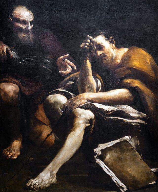 Démocrite et Héraclite by Giuseppe Maria Crespi