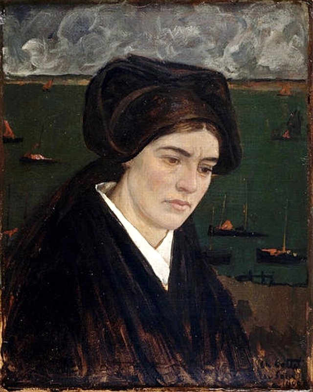 Jeune Fille de l'île de Sein by Charles Cottet