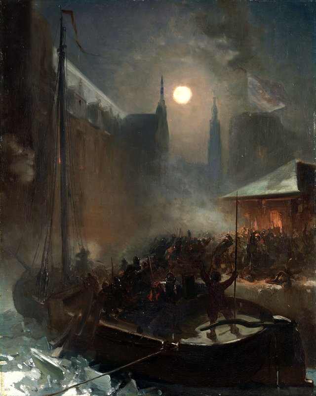 Anno 1590. Het turfschip van Breda by Charles Rochussen