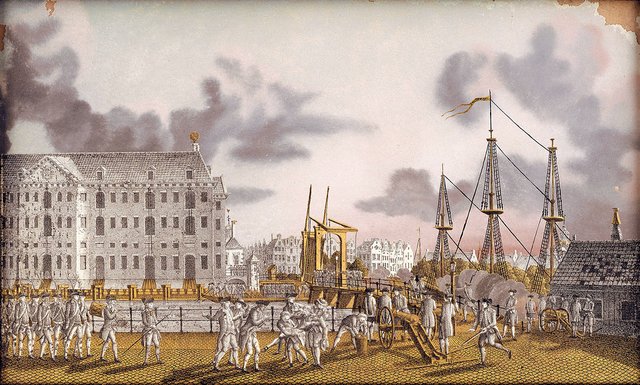 Strijd tussen patriotten en prinsgezinden bij de Kattenburgerbrug 30 mei 1787 by Jonas Zeuner