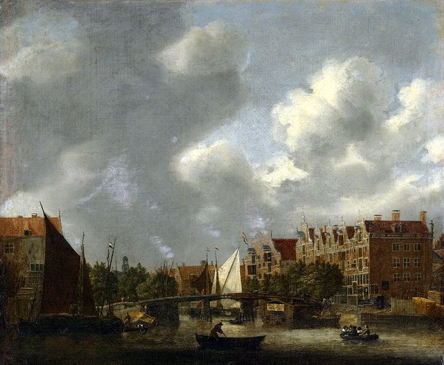 Korte Prinsengracht seen from the IJ by Reinier Nooms