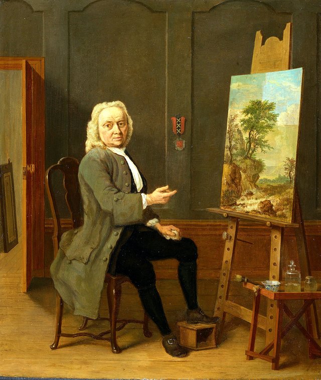 Portrait of Jan van Dijk (1690-1769) by Jan ten Compe