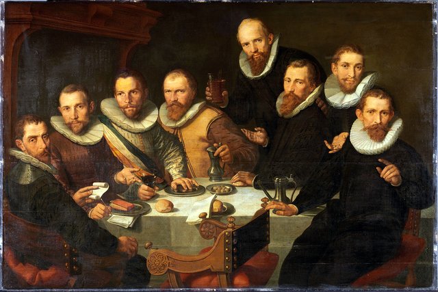 Guardsmen of the Company of Captain Pieter van Neck (fragment) by Aert Pietersz