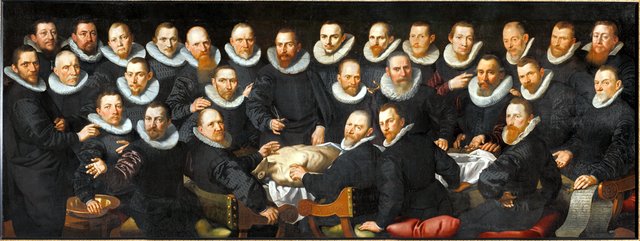 Anatomical lesson of Dr. Sebastiaen Egbertsz by Aert Pietersz