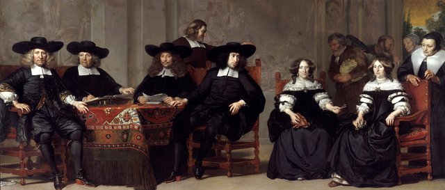 Governors and Governesses of the Oudemannen- en Vrouwengasthuis by Adriaen Backer