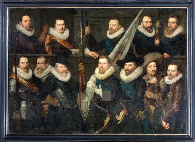 Guardsmen of the Company of Adriaen Pietersz. Raep and Dirck Hasselaer by Cornelis van der Voort