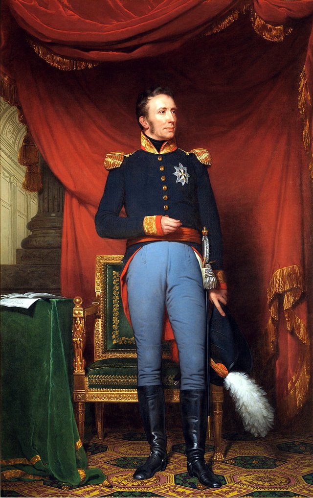 Portrait of King Willem I (1772-1843) by Charles Howard Hodges