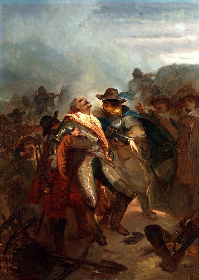 Anno 1632. Ernst Casimir falls at Roermond by Charles Rochussen
