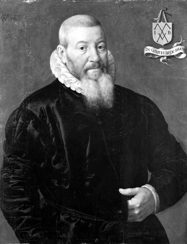 Portret van een man, mogelijk Jan Beth Jacobsz. (ca. 1520-1600) by Dirck Barendsz.