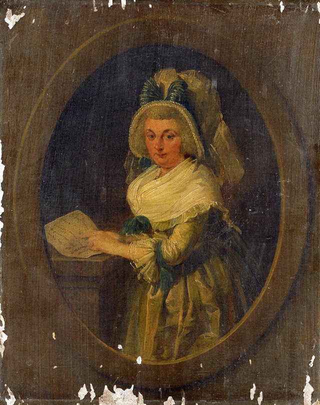 Portrait of Anna Elisabeth Menkema (1751-1815) by Adriaan de Lelie
