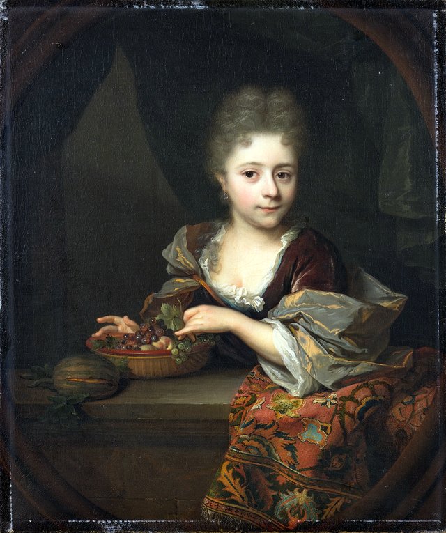 Portrait of Christina Johanna Backer (1688-1737) by Arnold Boonen
