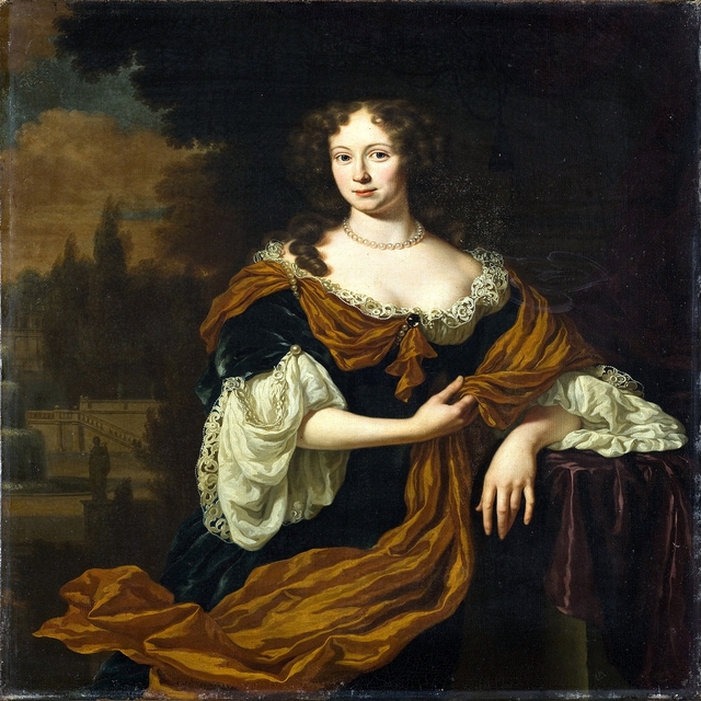 Portrait of Christina Backer (1658-1734) by Michiel van Musscher