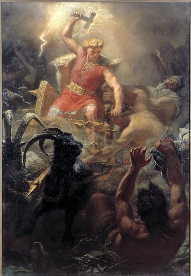 Thor's Fight with the Giants by Mårten Eskil Winge