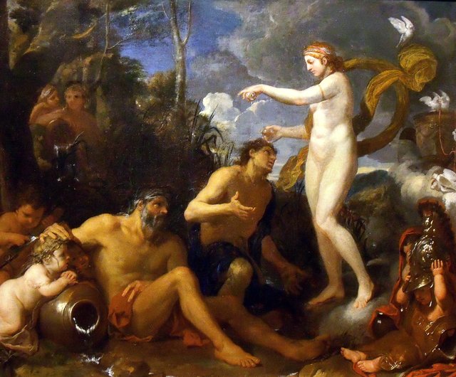 The deification of Aeneas by Charles Le Brun