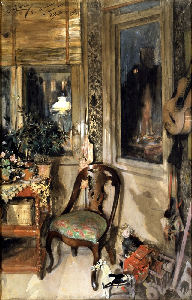 Toys in the Corner by Carl Larsson