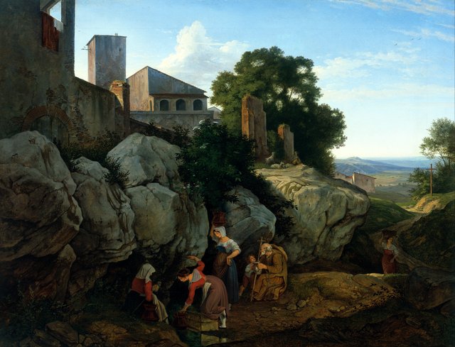 Ariccia (Morning) by Ludwig Richter