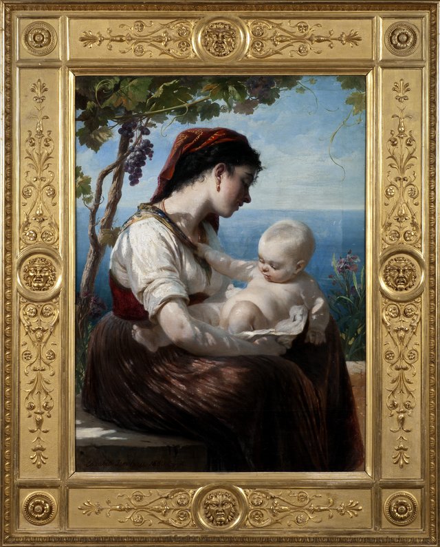 Young Mother and her Child by Elisabeth Baumann