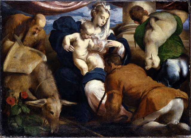 The Adoration of the Shepherds by Jacopo Bassano