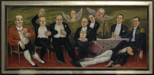 Lilla Julaftonsklubben by Nils von Dardel