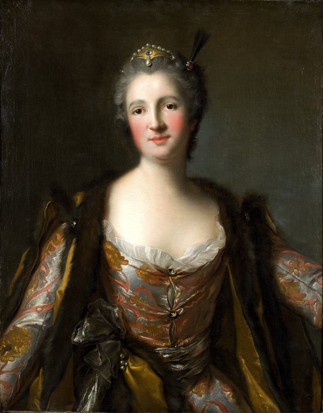 Marquise de Broglie (1718-1777) as Sultana by Jean-Marc Nattier
