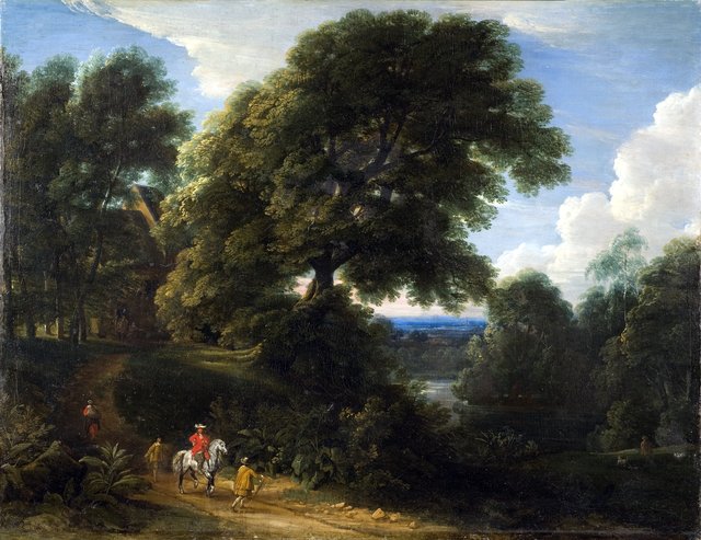 Landscape with a Rider in Red by Jacques d'Arthois