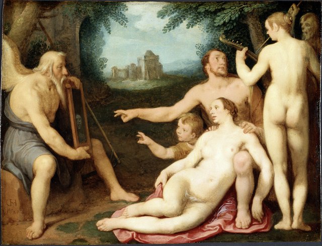 The Mirror of Time by Cornelis van Haarlem