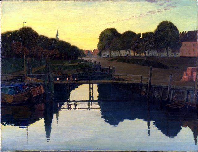 Summer night at Tönning by Johan Rohde