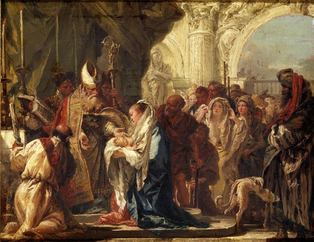 The Presentation in the Temple by Giovanni Domenico Tiepolo