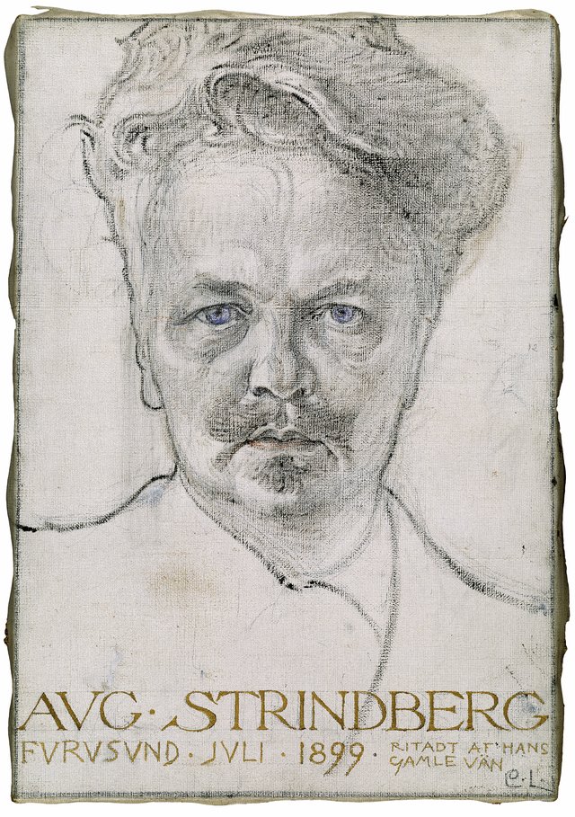 The Author August Strindberg by Carl Larsson