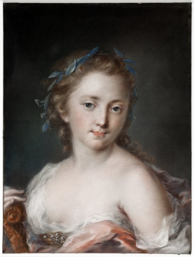 Young Woman with a Wreath of Laurels by Rosalba Carriera