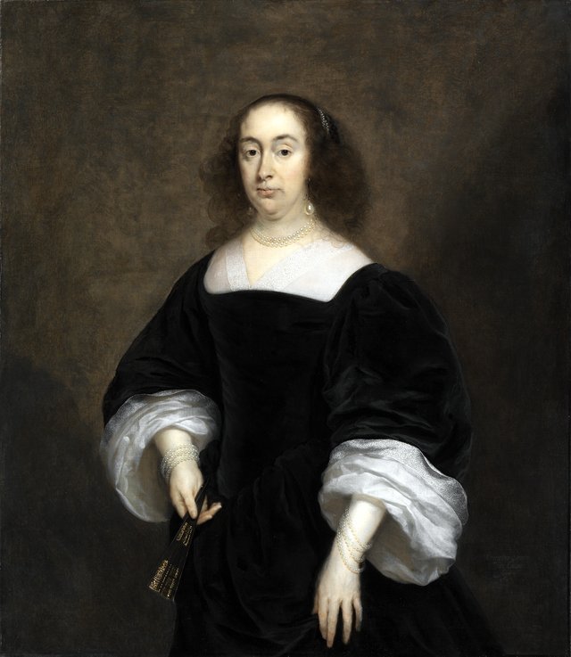Portrait of Elisabeth Vivien Parmentier by Cornelis Janssens van Ceulen