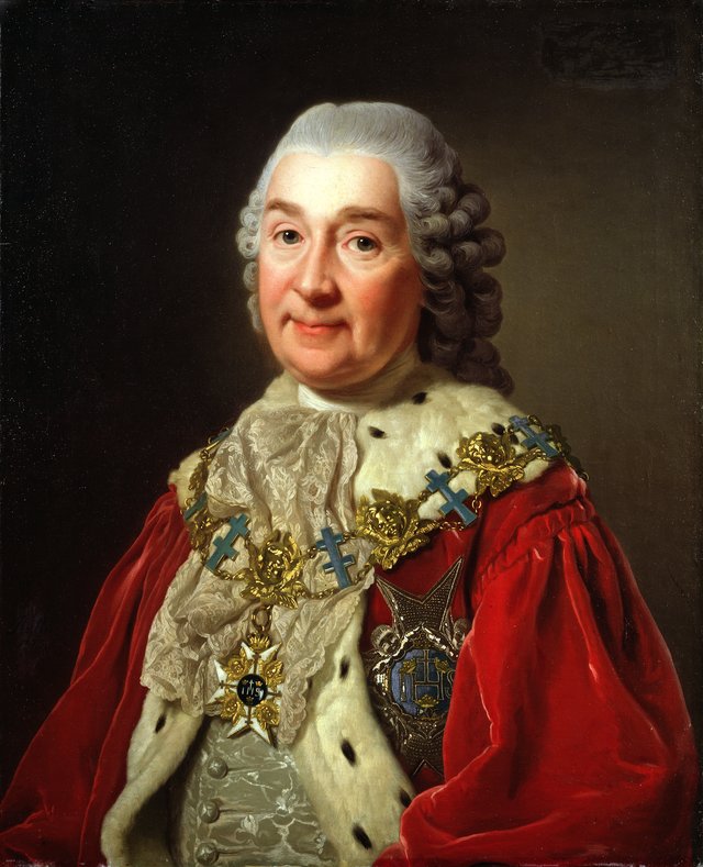 Portrait of Carl Fredrik Scheffer, 1715-1786 by Alexander Roslin
