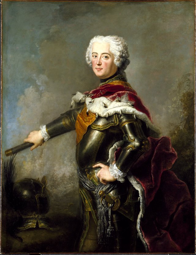 Portrait of Fredrik II, 1712-1786 by Antoine Pesne