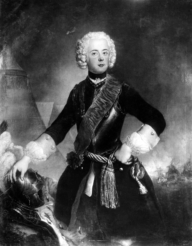 Portrait of Henrik, 1726-1802, Prince of Prussia by Antoine Pesne