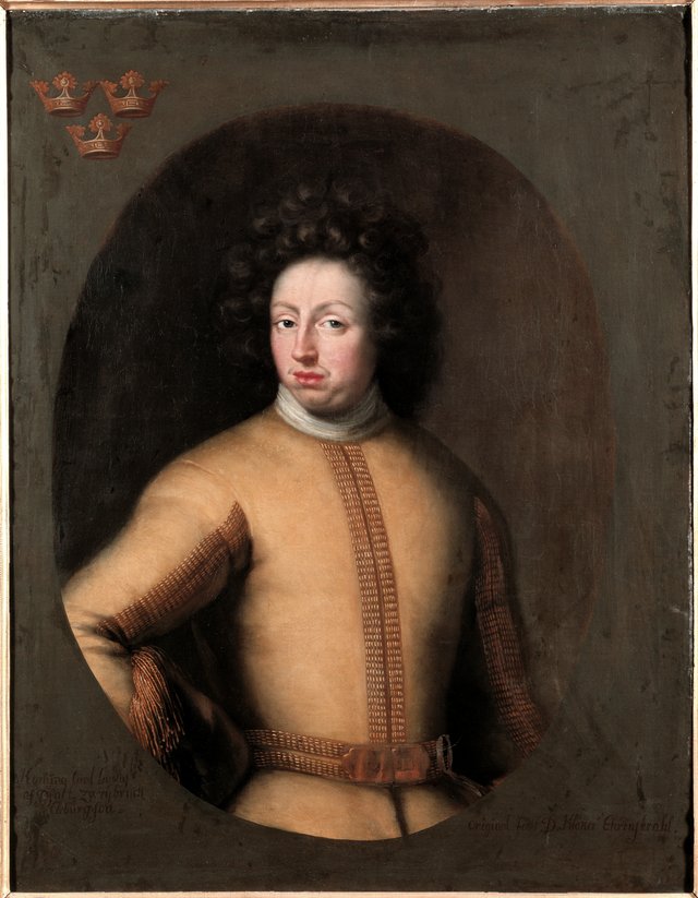 Karl XI, 1655-1697, kung av Sverige, pfalzgreve av Zweibrücken by David Klöcker Ehrenstrahl
