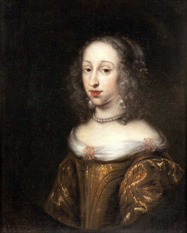 Anna Dorotea, 1640-1713, prinsessa av Holstein-Gottorp, abbedissa i Quedlingsburg by Jürgen Ovens