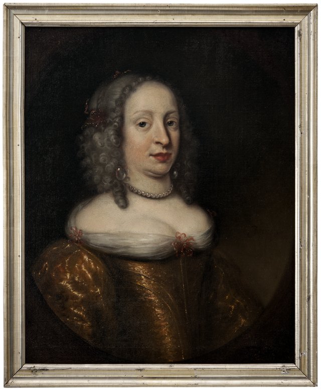 Magdalena Sibylla, 1631-1719, prinsessa av Holstein-Gottorp by Jürgen Ovens