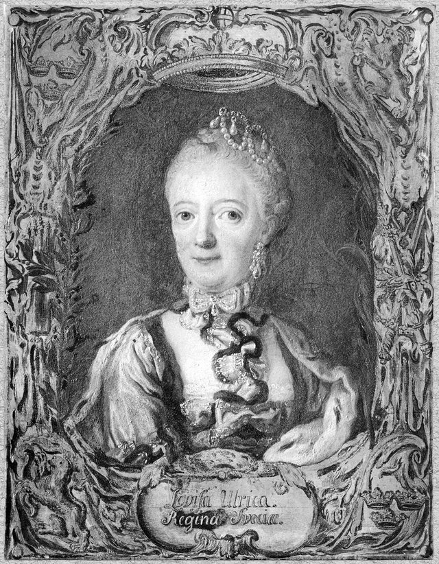 Lovisa Ulrika (1720-1782), princess of Prussia, queen of Sweden, married to Adolf Fredrik of Sweden by Ulrika Pasch