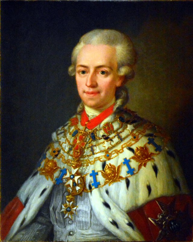 Johan Gabriel Oxenstierna of Korsholm and Wasa (1750-1818), Count, National Council, riksmarskalk, author, member of the Swedish Academy, married to Lovisa Christina Wachschalger by Ulrika Pasch